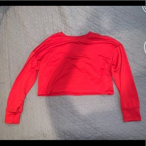 Cropped red sweater from Shein